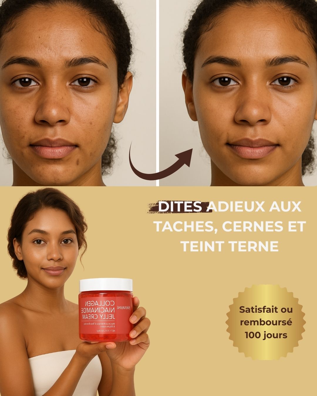 Crème de Gelée de Collagène – Soin Rajeunissant et Éclat Naturel